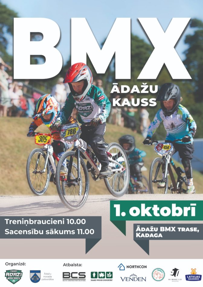 BMX sacensību plakāts